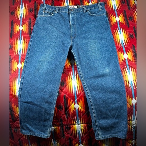Vintage Levi's Signature Series Jeans Mens 42x32 Blue Flex Stretch Denim Pants - Picture 1 of 11